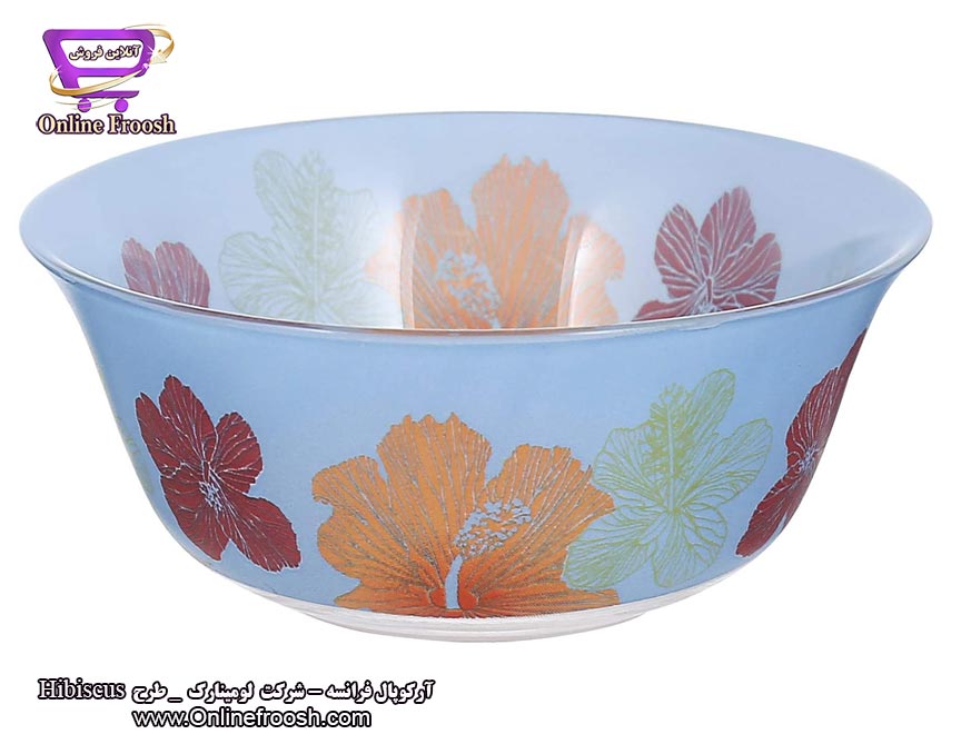 سرویس آرکوپال لومینارک فرانسه طرح هیبیسوس آبی 6 نفره 38 پارچه Luminarc Hibiscus