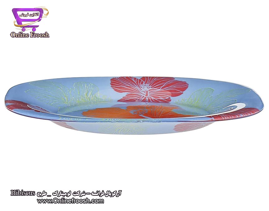 سرویس آرکوپال لومینارک فرانسه طرح هیبیسوس آبی 6 نفره 38 پارچه Luminarc Hibiscus