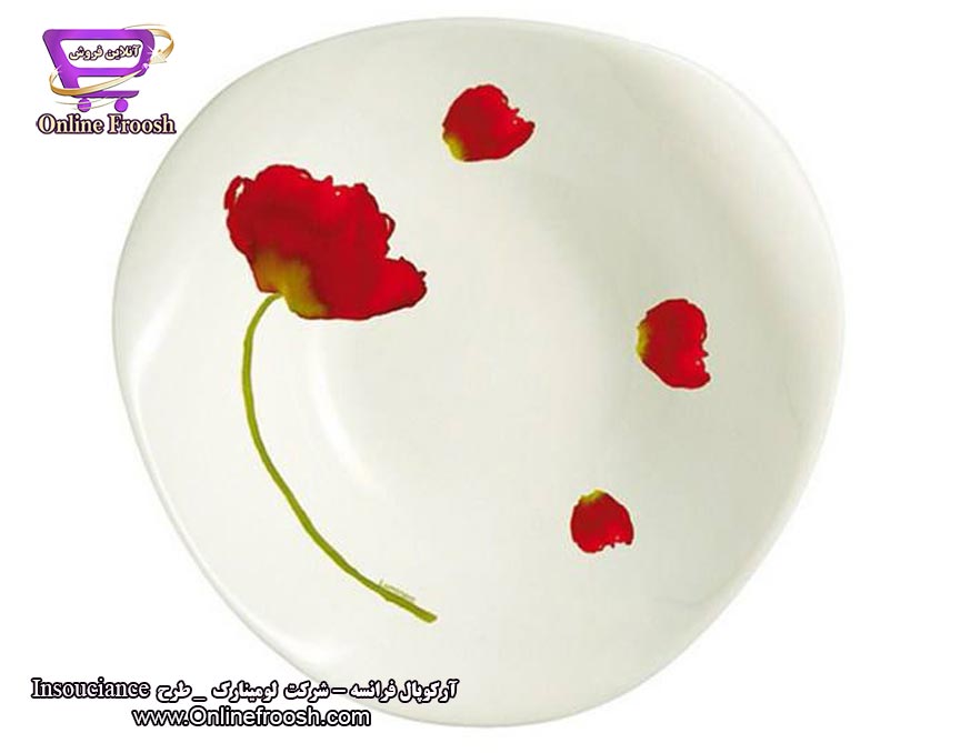 سرویس آرکوپال لومینارک فرانسه طرح اینسوسیانس 6 نفره 46 پارچه  Luminarc Insouciance