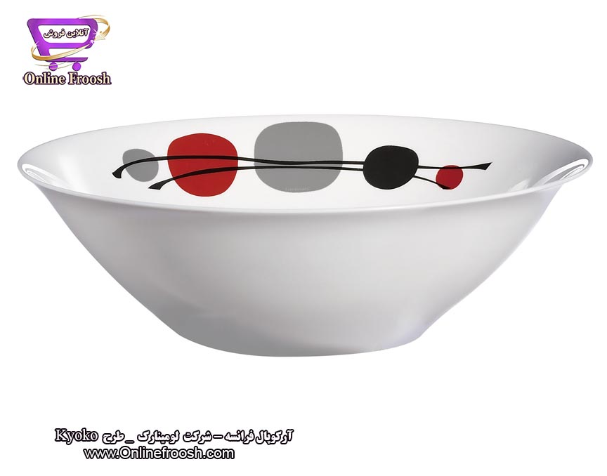 سرویس آرکوپال لومینارک فرانسه طرح کیوکو سفید 6 نفره 44 پارچه  Luminarc Kyoko