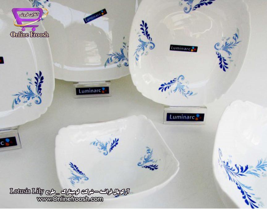 سرویس آرکوپال لومینارک فرانسه طرح لوتوسیا لیلی 6 نفره 26 پارچه Luminarc Lotusia Lily