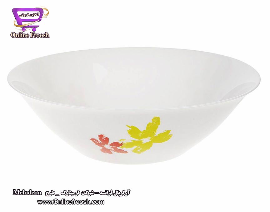 سرویس آرکوپال لومینارک فرانسه طرح ملودین سفید 6 نفره 26 پارچه  Luminarc Melodeon