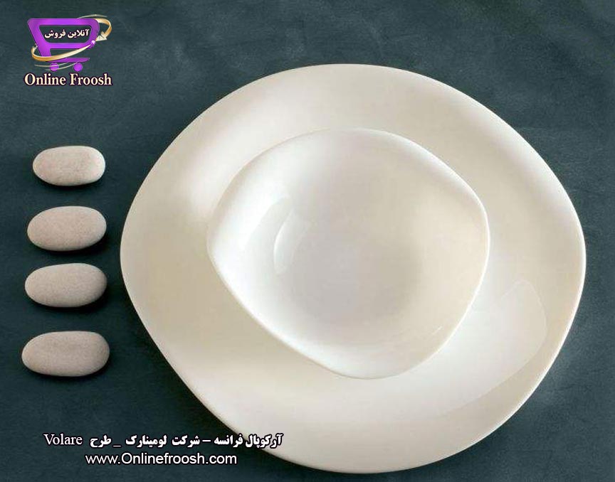 سرویس آرکوپال لومینارک فرانسه طرح ولار سفید 6 نفره 38 پارچه Luminarc Volare