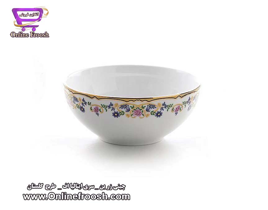 چینی زرین سری ایتالیا اف طرح گلستان 102 پارچه 12 نفره
