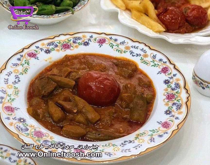 چینی زرین سری ایتالیا اف طرح گلستان 28 پارچه 6 نفره