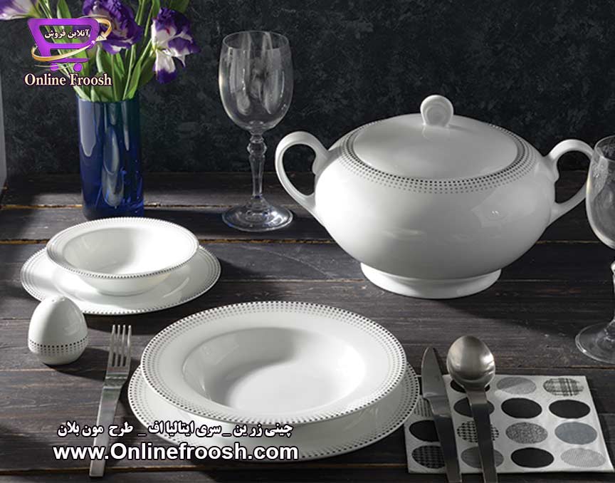  چینی زرین سری ایتالیا اف طرح مون بلان 28 پارچه 6 نفره