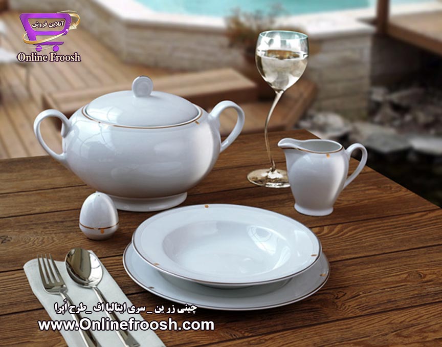 چینی زرین سری ایتالیا اف طرح اپرا 28 پارچه 6 نفره