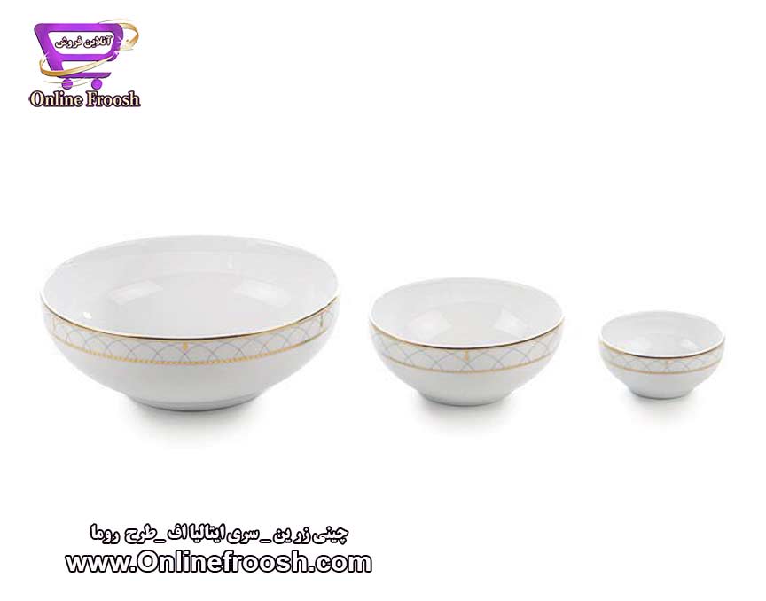 چینی زرین سری ایتالیا اف طرح روما 102 پارچه 12 نفره