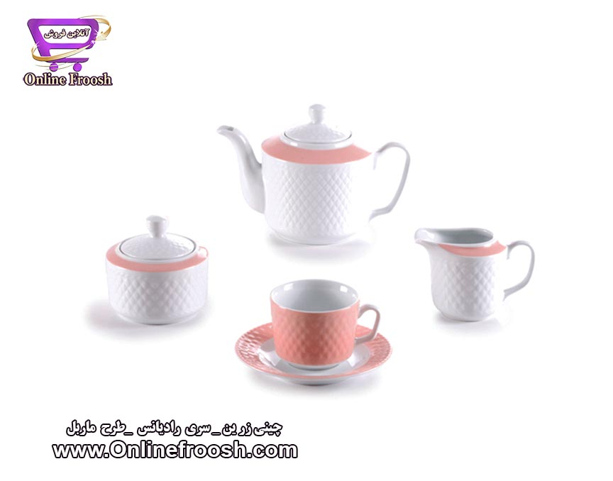 چینی زرین سری رادیانس طرح ماربل 28 پارچه 6 نفره