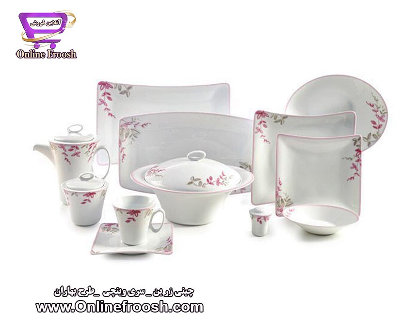 چینی زرین سری وینچی طرح بهاران 97 پارچه 12 نفره