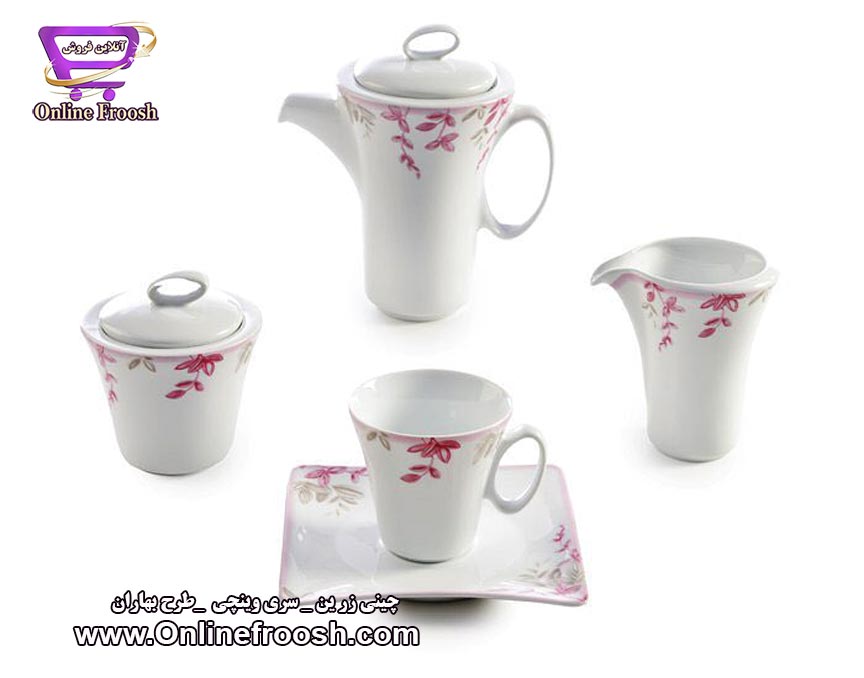 چینی زرین سری وینچی طرح بهاران 97 پارچه 12 نفره