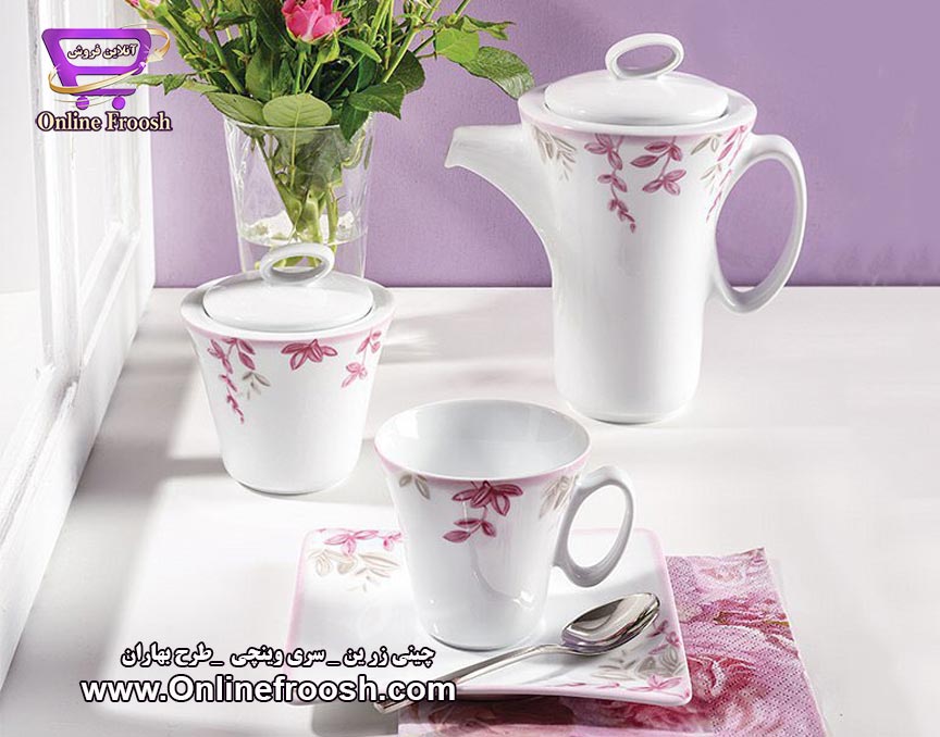 چینی زرین سری وینچی طرح بهاران 97 پارچه 12 نفره